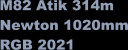 M82 Atik 314m Newton 1020mm RGB 2021